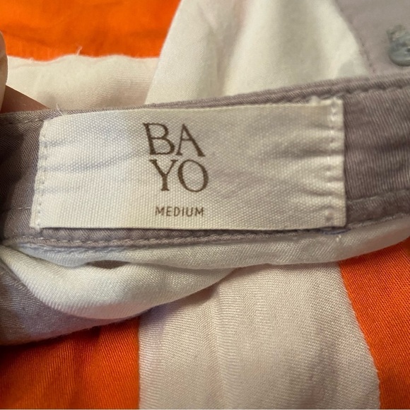 🛍️3/$30  Bayo‎ women’s orange colourblock rear button up top in size medium - Picture 7 of 9